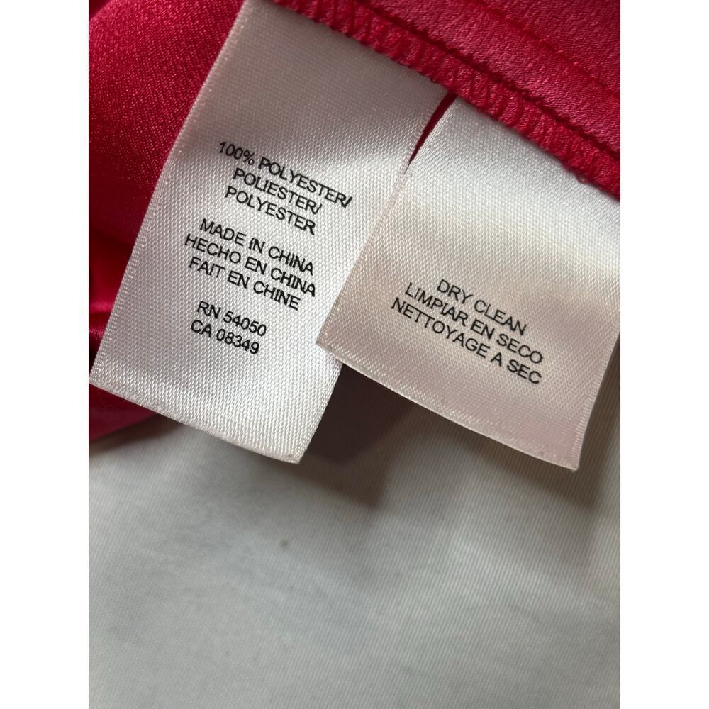 Rachel Roy Hot Pink Sleeveless Draped Front Zip Back Sheath Dress SZ S - Picture 4 of 4
